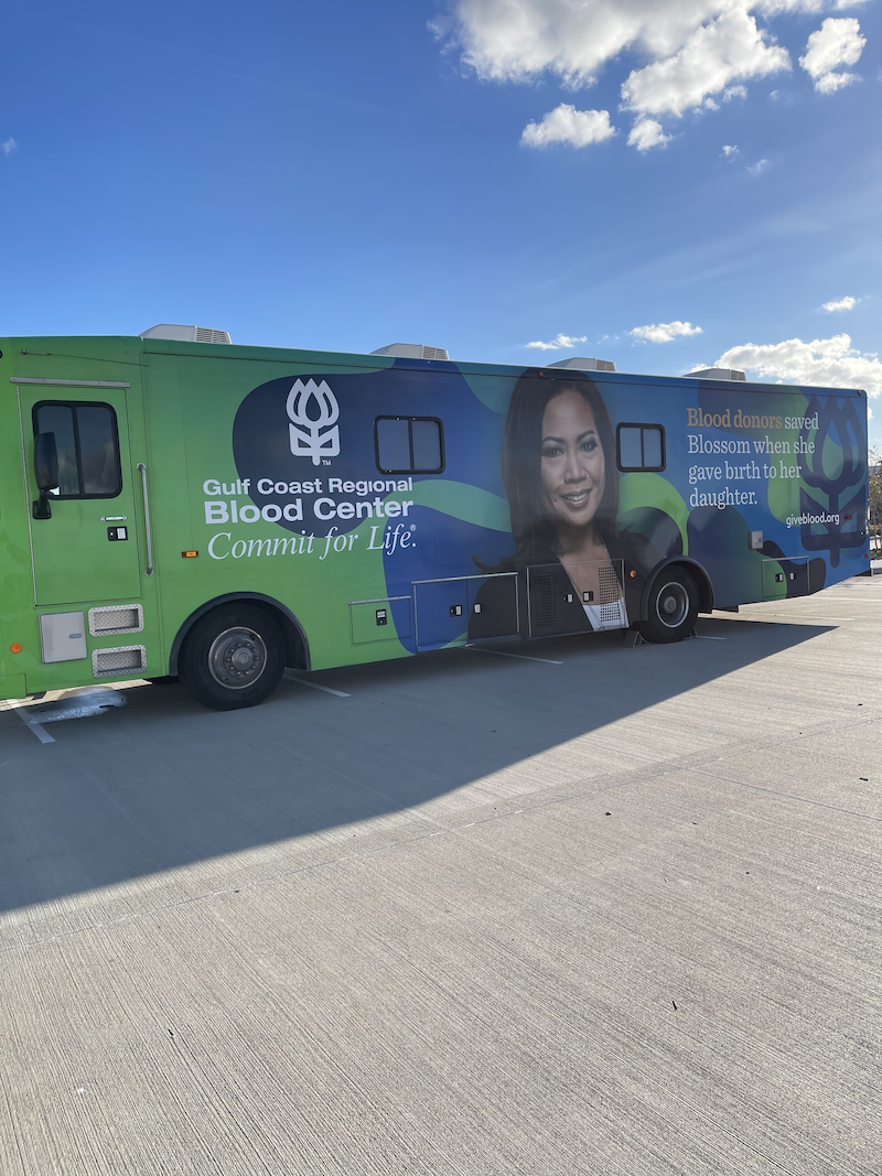 crumbl cookie aliana blood donation truck